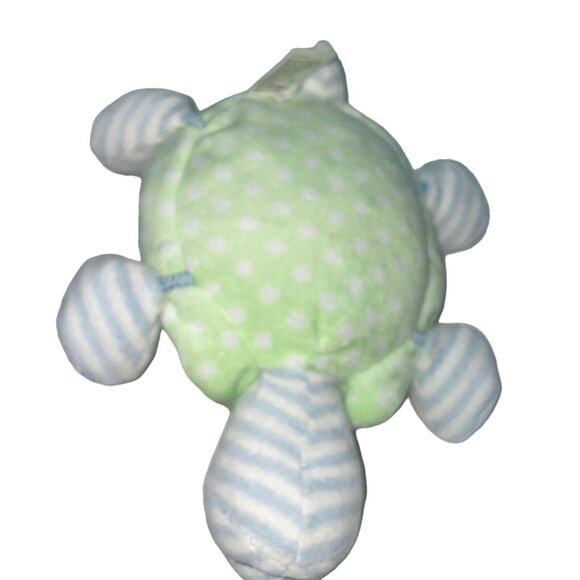 Baby Gund Plush Turtle Teller Stripes Dots Stuffed Animal Nursery Shower Gift - Picture 9 of 12